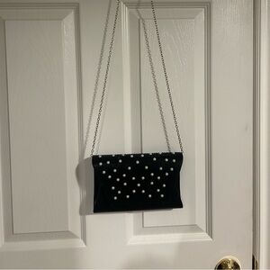Faux pearl evening bag